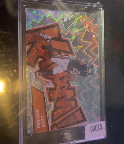 2024 Panini Absolute #16 Caleb Williams Kaboom! Horizontal — front