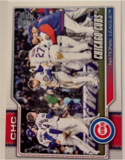 2026 Topps Series One #320 Chicago Cubs Team Card — front