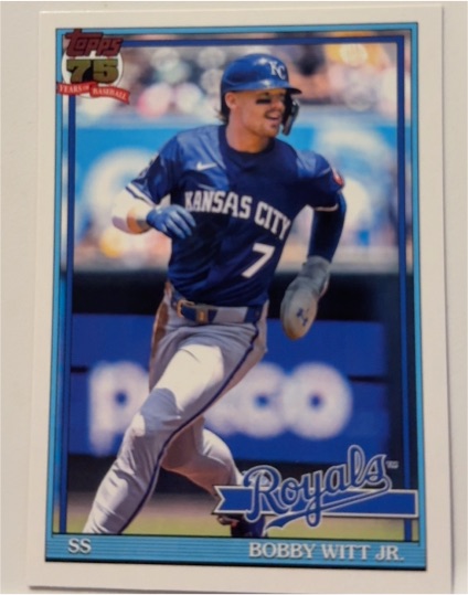 2026 Topps Series 1 #T91-3 Bobby Witt Jr. — front