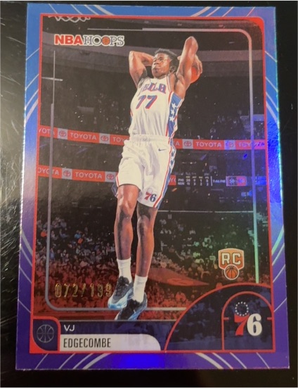 2025-26 Topps NBA Hoops #244 VJ Edgecombe — front