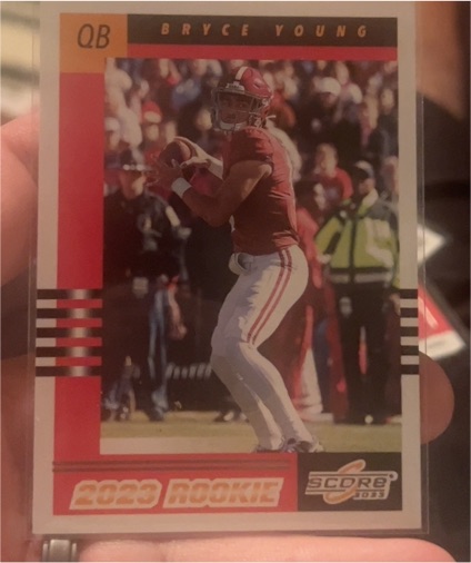 2023 Score #1 Bryce Young 2003 Throwback Rookies — front
