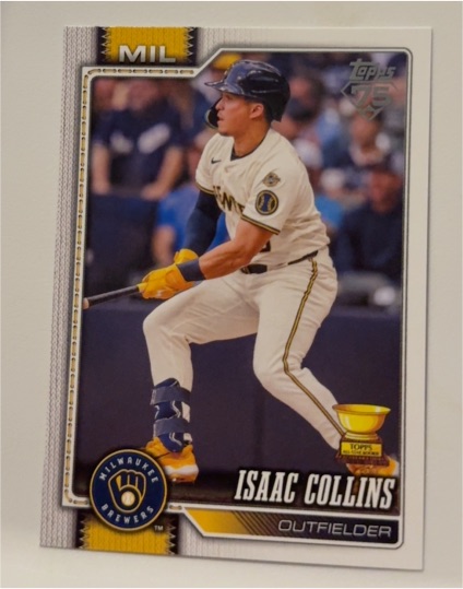 2026 Topps #202 Isaac Collins — front