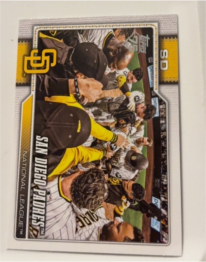2026 Topps #292 San Diego Padres — front