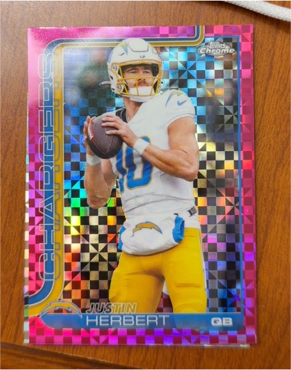 2025 Topps Chrome #158 Justin Herbert — front