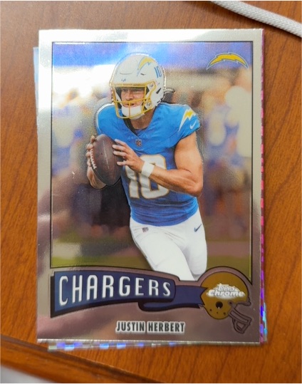 2025 Topps Chrome 1975 #18 Justin Herbert — front