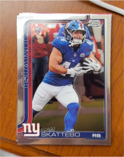 2025 Topps Chrome #331 Cam Skattebo — front