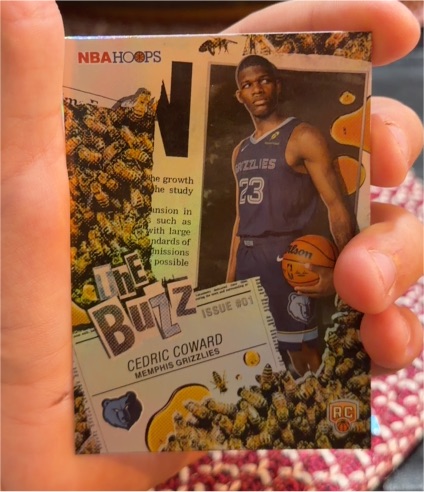 2025-26 Panini NBA Hoops The Buzz #TB-11 Cedric Coward — front