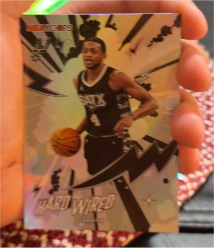 2025-26 Topps NBA Hoops #HW-19 De'Aaron Fox Hard Wired — front