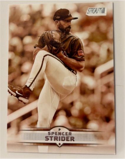 2025 Topps Stadium Club #90 Spencer Strider Sepia Parallel — front