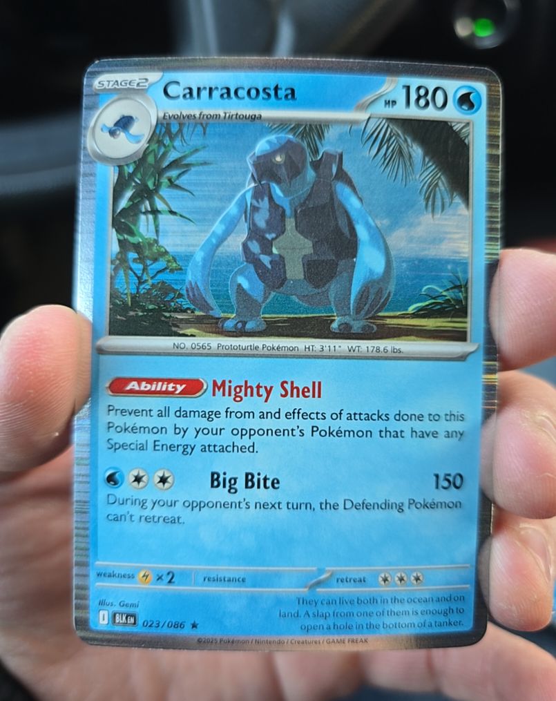 2015 Pokémon Black & White Black Bolt #023 Carracosta — front