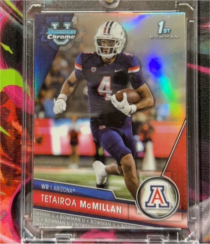 2023 Bowman University Chrome #68 Tetairoa McMillan — front