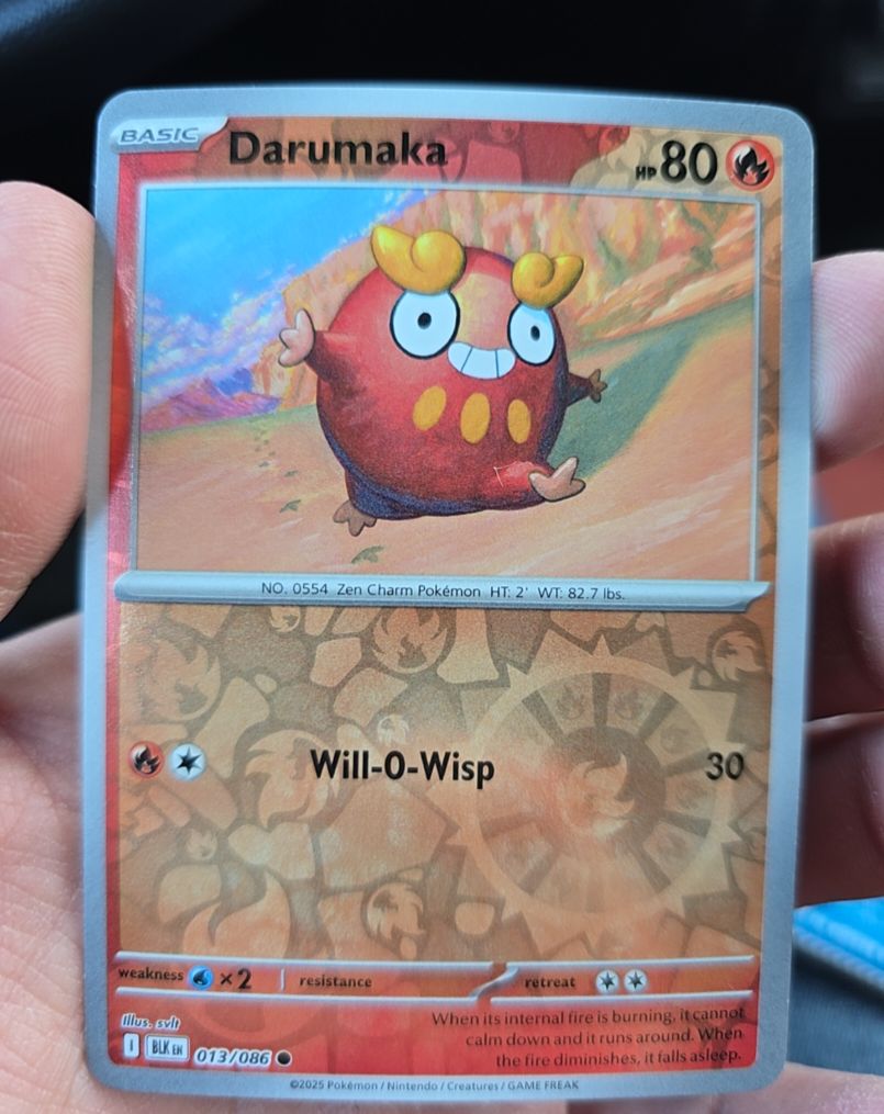 2025 Pokémon SV Black Bolt #013 Darumaka — front