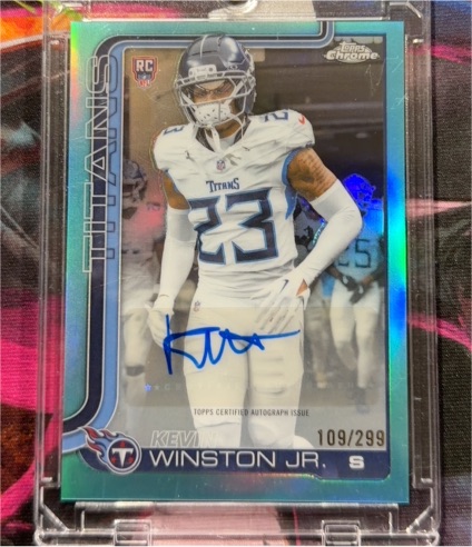 2025 Topps Chrome #RA-KW Kevin Winston Jr. — front