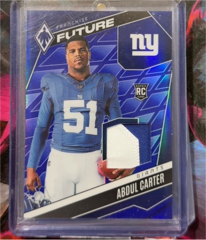 2025 Panini Phoenix #FFM-ARC Abdul Carter Franchise Future Patch Rookie Card — front