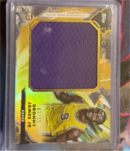 2024-25 Topps Inception #RJR-BJ Bronny James Jr. — front