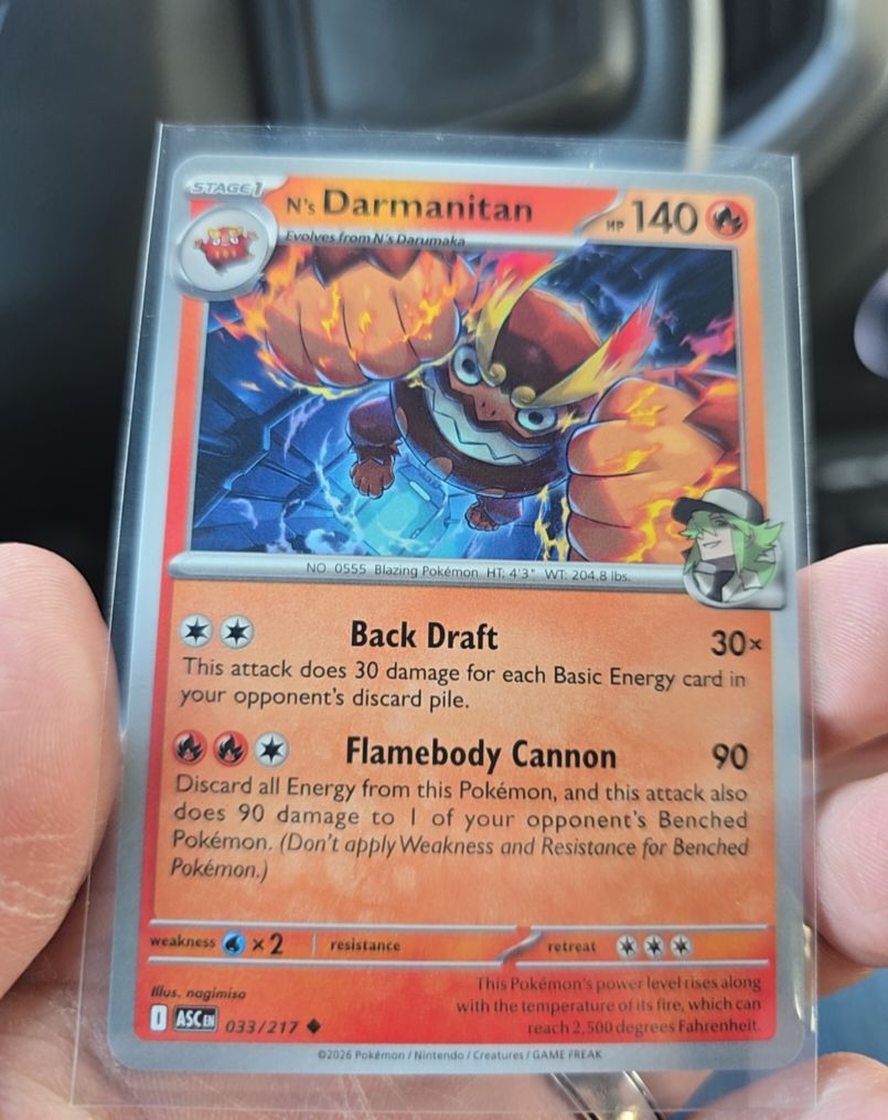 2026 Pokémon #033 N's Darmanitan — front