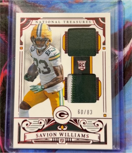 2025 Panini National Treasures #37 Savion Williams — front