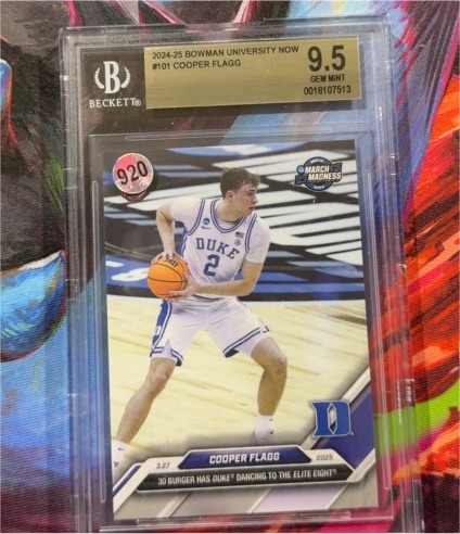 2024-25 Bowman University Now #101 Cooper Flagg — front