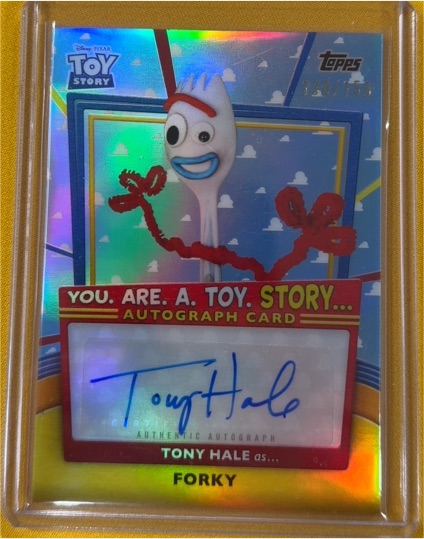 2025 Topps 30 Years of Toy Story #YRT-THL Tony Hale as Forky — front
