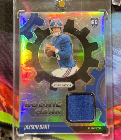 2025 Panini Prizm Rookie Gear #RGR-JDT Jaxson Dart — front