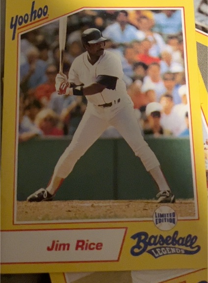 1993 Yoo-Hoo #NNO Jim Rice — front