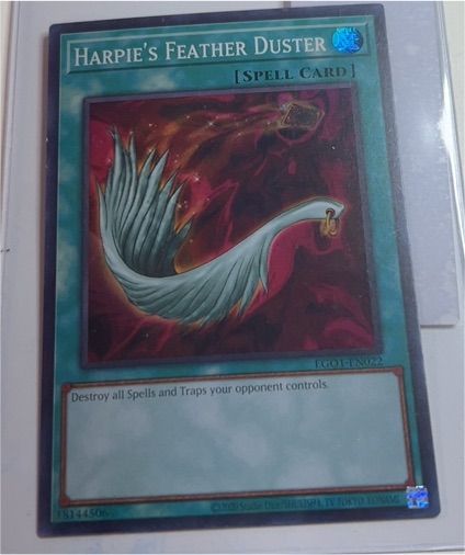 2020 Yu-Gi-Oh! EGO1-EN022 Harpie's Feather Duster — front
