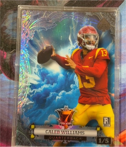 2024 Wild Card 7 Card Stud Caleb Williams Rookie #1/5 — front