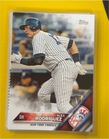 2016 Topps #566 Alex Rodriguez — front