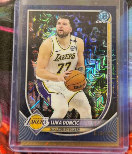 2025-26 Bowman Chrome #BCV-123 Luka Dončić — front