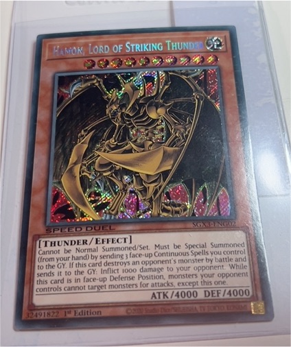 2021 Yu-Gi-Oh! SGX3-ENG02 Hamon, Lord of Striking Thunder — front