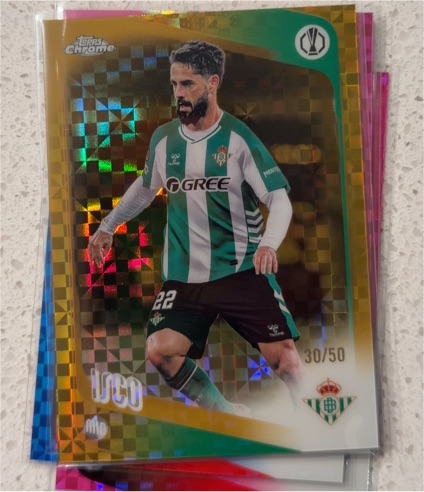 2025-26 Topps Chrome UEFA X-FRACTOR #35 Isco — front