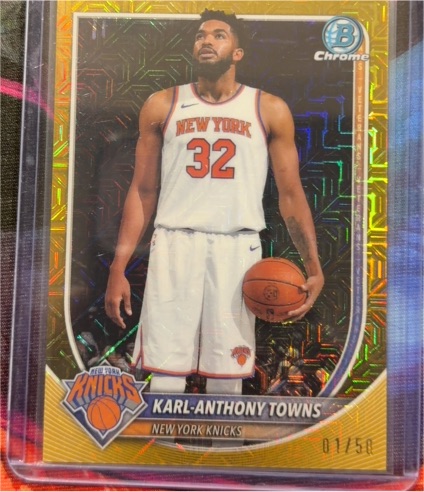 2025-26 Bowman Chrome #BCV-64 Karl-Anthony Towns — front
