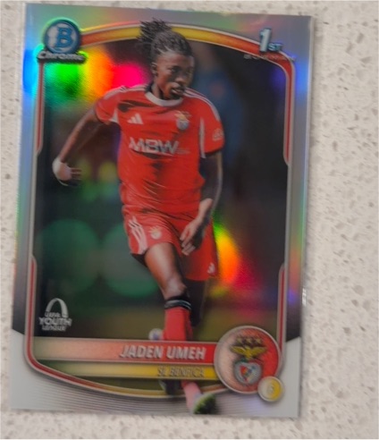 2025-26 Topps Chrome UEFA Youth League #BU-JU Jaden Umeh — front