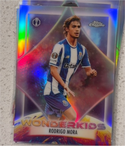 2025-26 Topps Chrome UEFA Club Competitions #WK-15 Rodrigo Mora Wonderkids — front