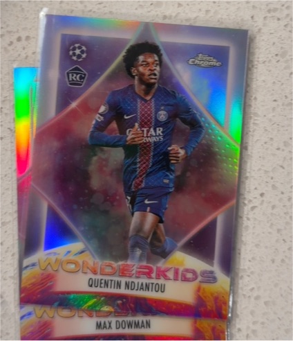 2025-26 Topps Chrome UEFA Club Competitions #WK-20 Quentin Ndjantou Wonderkids — front