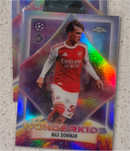2026 Topps Chrome UEFA #WK-4 Max Dowman — front
