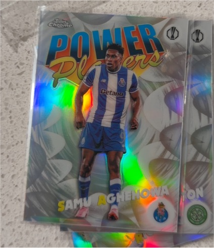 2025-26 Topps Chrome UEFA Club Competitions Power Players #PP-33 Samu Aghehowa — front