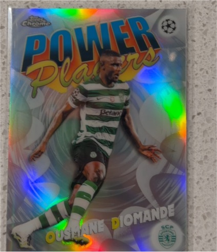2025-26 Topps Chrome UEFA Power Players PP-31 Ousmane Diomande — front
