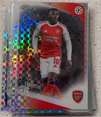 2025-26 Topps Chrome UEFA Club Competitions #194 Eberechi Eze Arsenal — front
