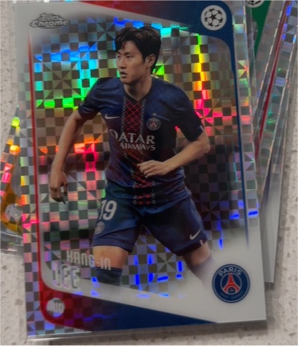 2025-26 Topps Chrome UEFA X-FRACTOR #185 Kang-in Lee — front
