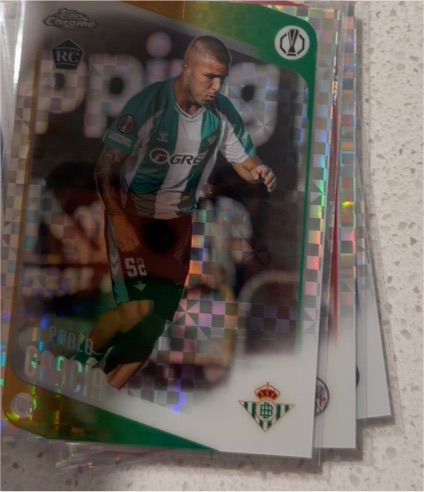 2025-26 Topps Chrome UEFA X-FRACTOR #174 Pablo García — front