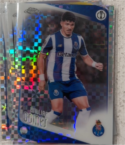 2025-26 Topps Chrome UEFA X-FRACTOR #50 William Gomes, FC Porto — front