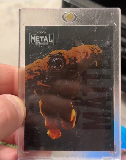 2025 Skybox Metal Universe Batman Dark Matter Clayface #DM-30 — front