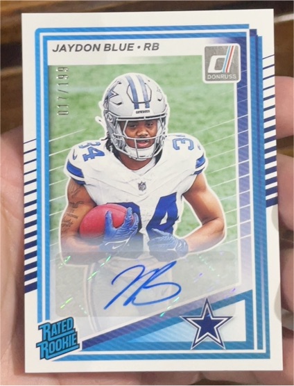 2025 Donruss #308 Jaydon Blue Rated Rookie — front