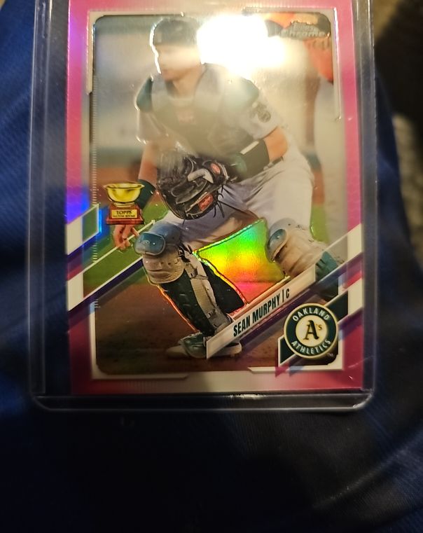 2021 Topps Chrome #55 Sean Murphy Pink Refractor — front