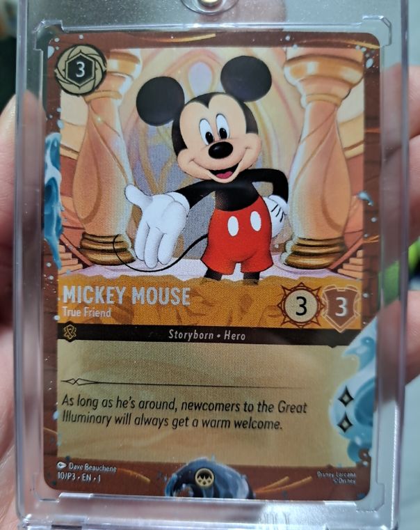 Disney Lorcana The First Chapter #12 Mickey Mouse True Friend — front