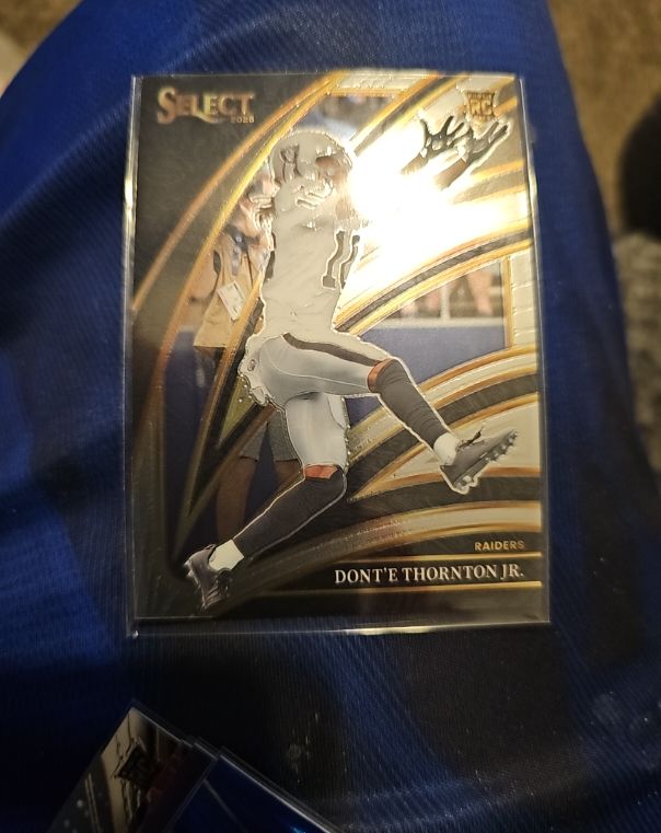 2025 Panini Select #206 Dont'e Thornton Jr. Rookie Club Level Raiders — front