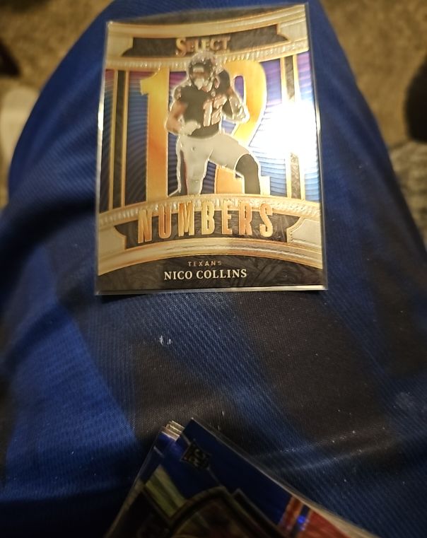 2025 Panini Select #8 Nico Collins Select Numbers — front