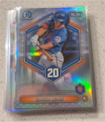 2026 Bowman Chrome Top 100 #BTP-20 Carson Benge — front