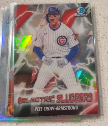 2026 Bowman Chrome #ES-24 Electric Sluggers Pete Crow-Armstrong — front